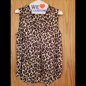 Vince Camuto Print V-neck Blouse, small